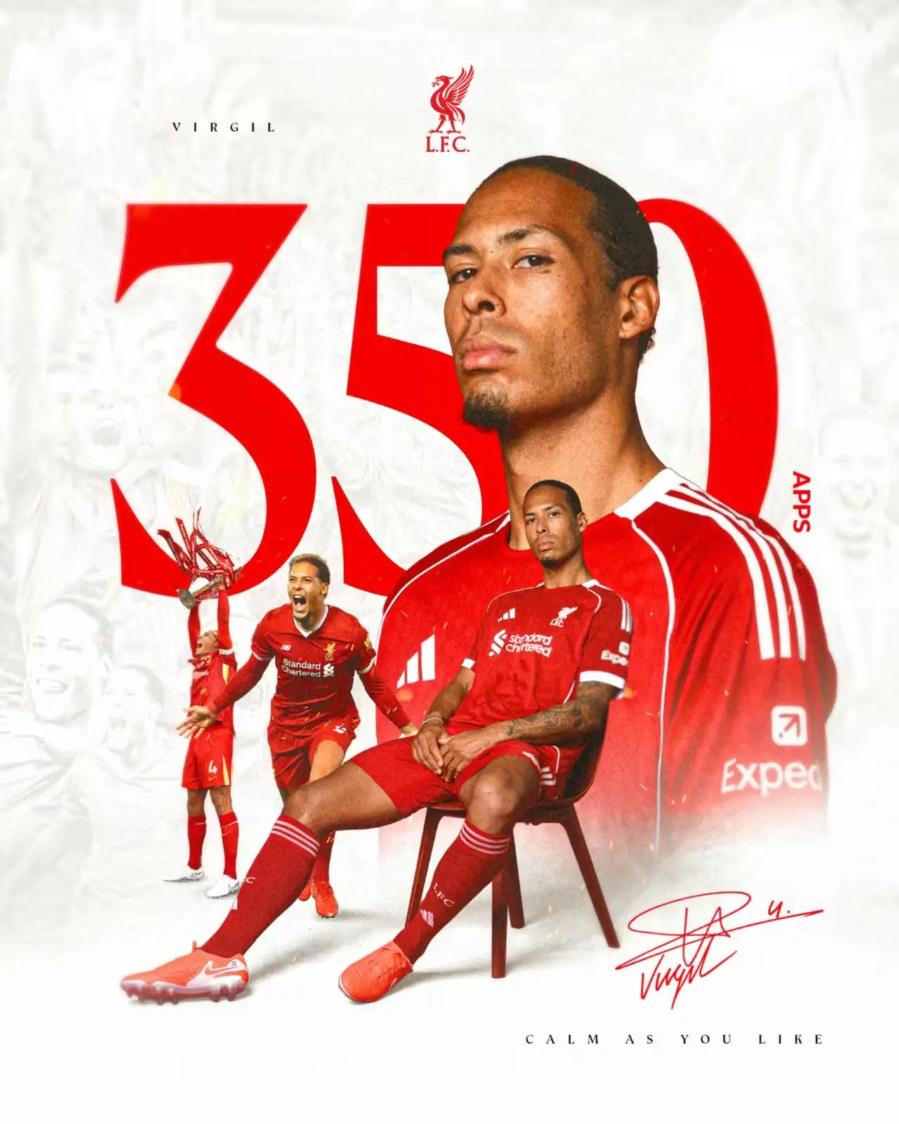 云开体育-创造里程碑，范戴克成为第50位为利物浦出场350次的球员